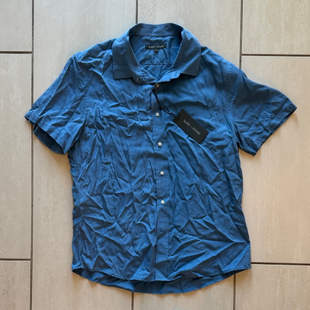 Slate & Stone Casual Sky Blue Button Down Shirt